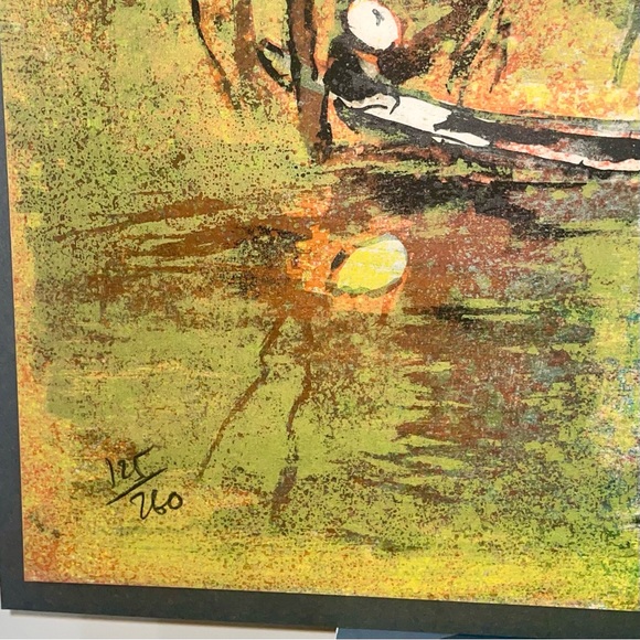 Artist Lebadang Signed Ltd Ed Lithograph Landscape of Vietnam Num. 125/260 - Picture 4 of 10